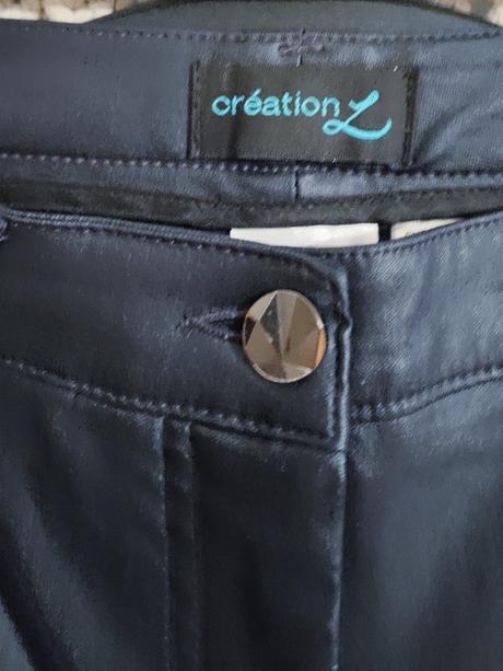 Nohavice v imitácii koženky, l