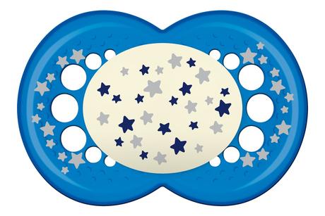 Mam silikónový cumlík nočný astro 1ks, 6m+, mam