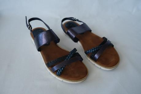 Modré sandále, marco tozzi,40