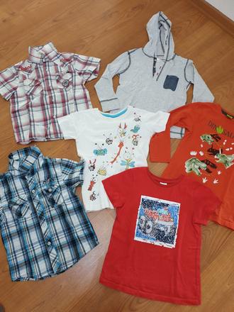 2x kosela, 2x kratke tricko,2x dlhe tricko, 104–116