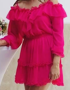 Spoločenské šaty ružové, m