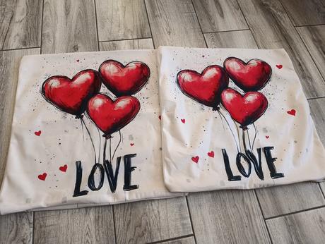 2x obliečky na vankúše - nové valentín, 