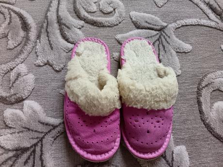 Detské kožené papučky pre dievčatko, 29