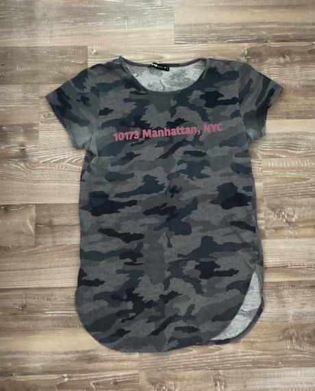 Maskáčové tričko, new yorker,m