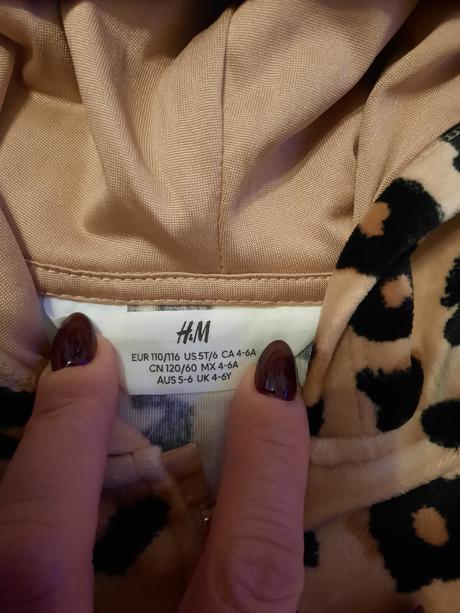 Krásna zamatová mikinka 110/116 od h&m, h&m,110