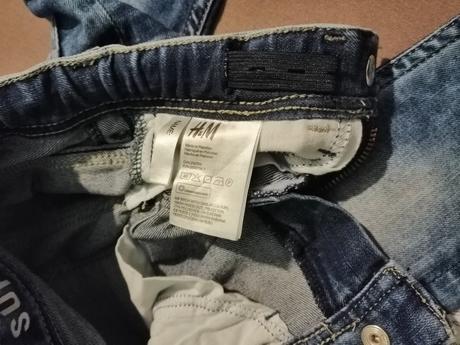 Chlapčenské stretch a slim fit rifličky, h&m,92