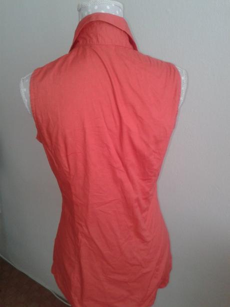 Sexi koralová blúzka s gorálikovým lemom calliope, calliope,38