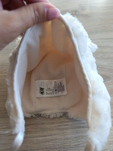 Dievčenská zimná čiapka s uškami, h&m,68