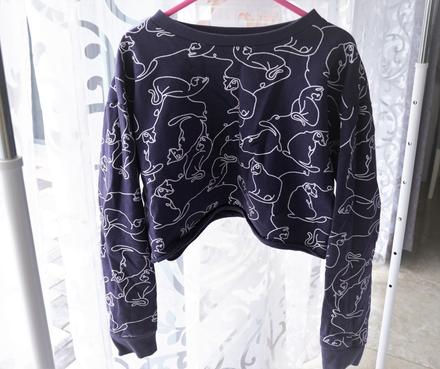 Crop mikina-146/152, 146