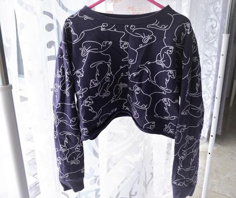 Crop mikina-146/152, 146