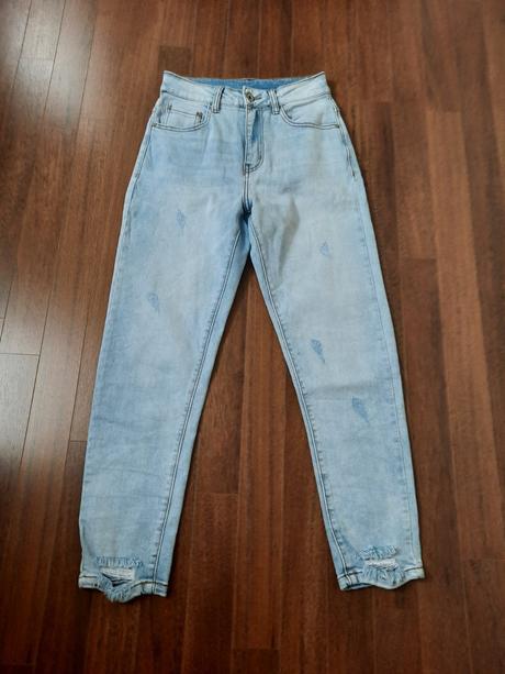 Džínsové modré nohavice, xs