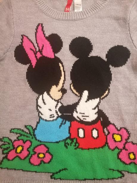Pulóver s mickey mousom, vel34/xs alebo 152/158, disney,152