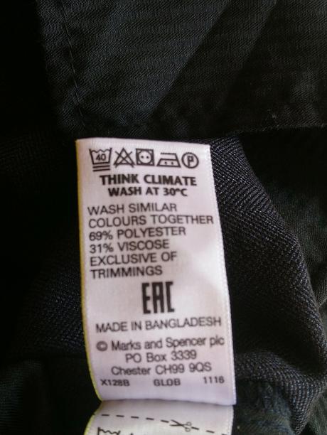 Pánske čierno modré nohavice marks&spencer, op 105, marks & spencer,xxl