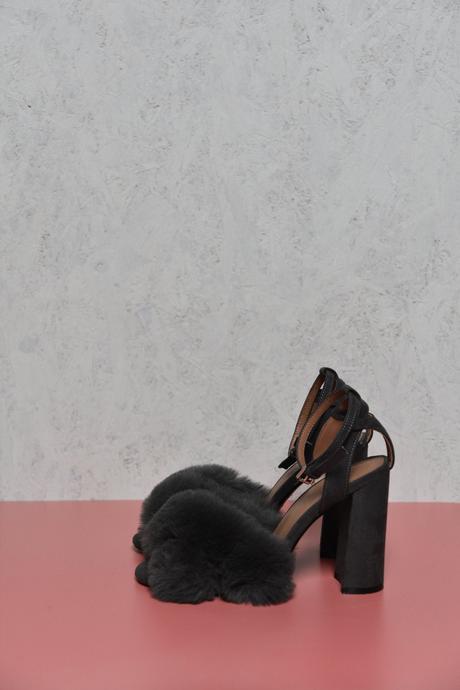 Sandalky s kožušinu topshop, humanic,36