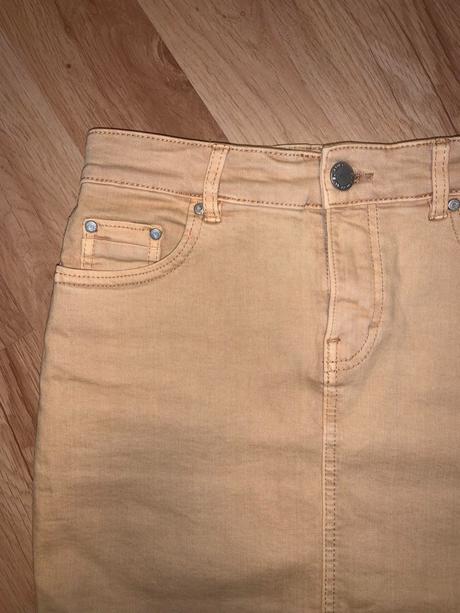 Horčicová sukňa amisu 34/36, amisu,34 / 36 / s / xs