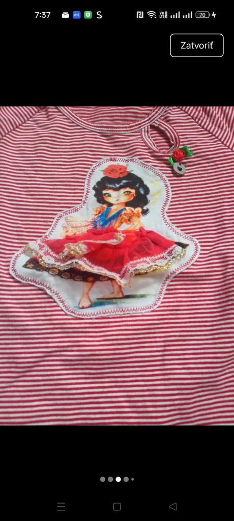 2x krásne tričká značkové, 122