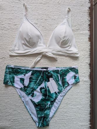 Nové dámske dvojdielne plavky 48, 48