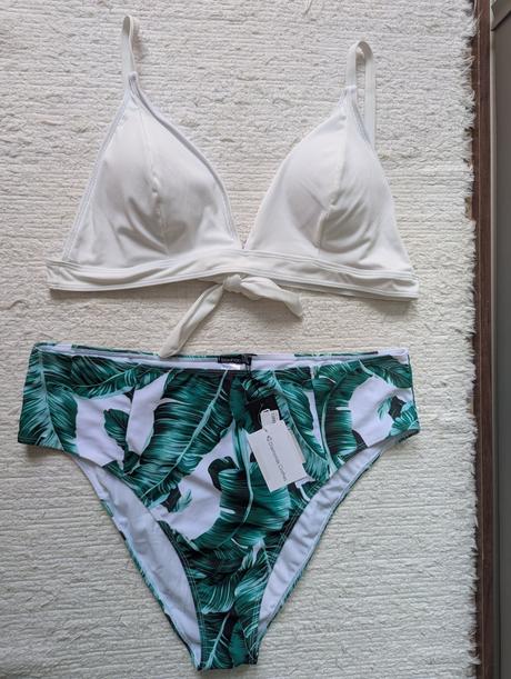 Nové dámske dvojdielne plavky 48, 48