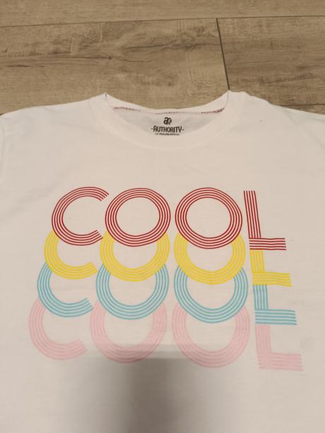 Biele tričko s nápisom cool, authority,152