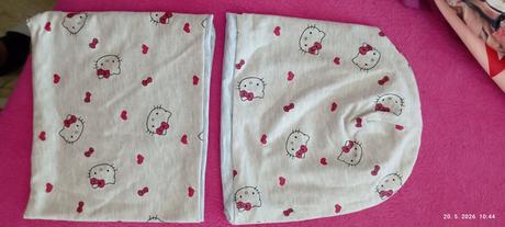 Handmade set , čiapka ,nakrcnik, <50