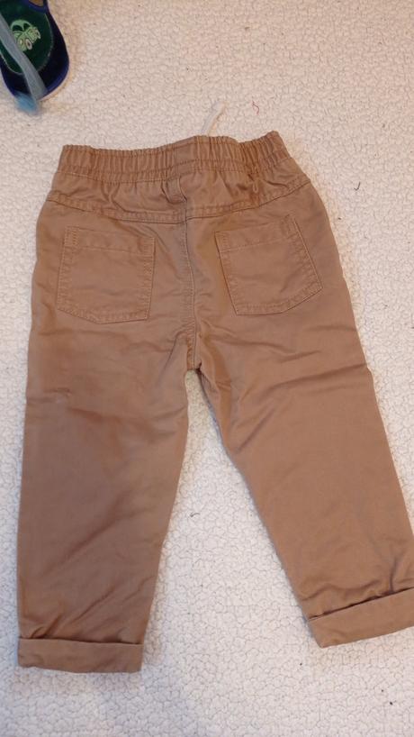 Krásne hnedé nohavice podsite, f&f,86