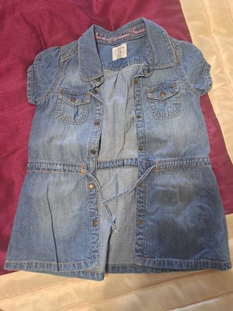 Rifľové šaty v. 86, h&m,86