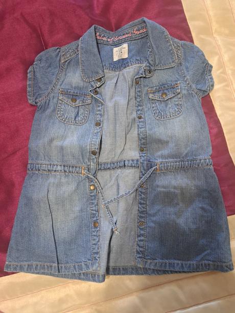 Rifľové šaty v. 86, h&m,86