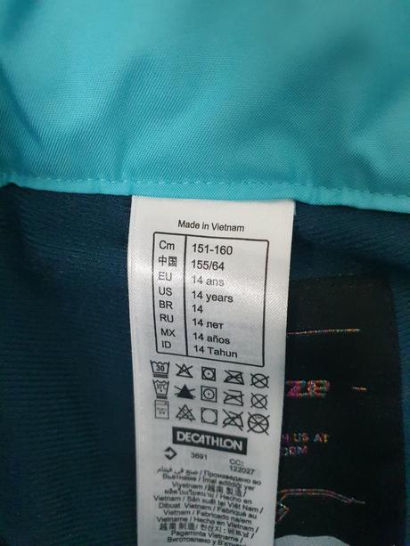 151 az 160 oteplovacky decathlon tyrkysove, wedze,146