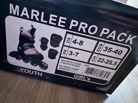 K2 marlee pro 35-40 inline korcule s chranicmi, k2,35 / 36 / 37 / 38 / 39