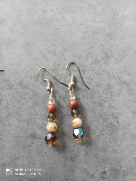 Červené nausnice 3 kusy,