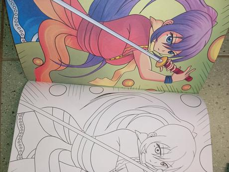 Manga omaľovánka color action, 