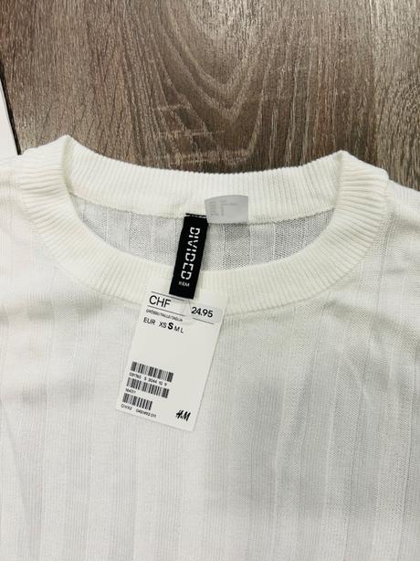 H&m štylove tričko s rozširenymi rukavmi s, h&m,s