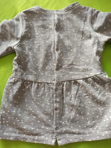 Mikinové šaty so zapínaním vzadu, lupilu,92