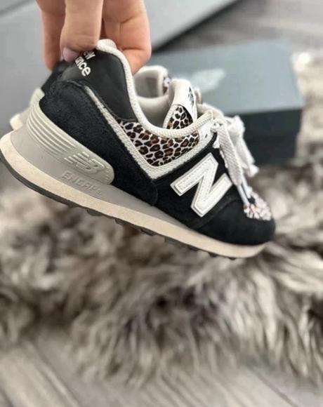 Dámske tenisky z brusenej kože new balance 574 leo, new balance,37