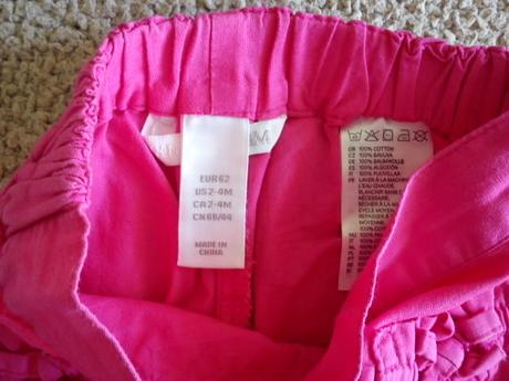 Letný komplet - blúzočka + kraťasy, h&m,68