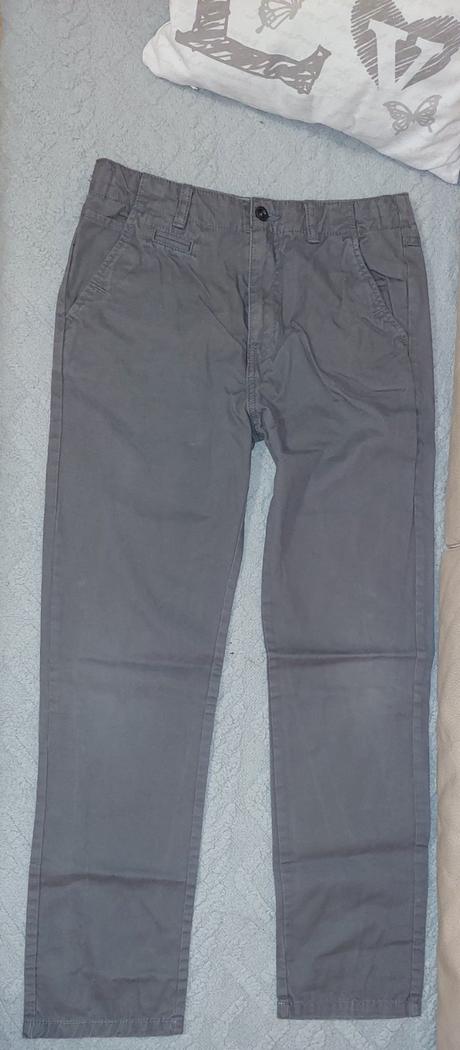 Šedé nohavice, marks & spencer,158