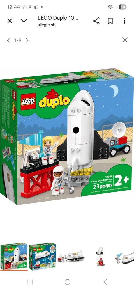 Lego duplo misia raketoplanu, 