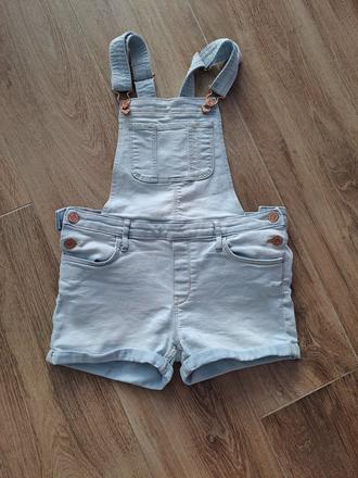 Riflové šortky na traky, denim,146