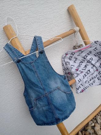 Riflove saty s trickom+postovnym 2-3r., f&f,104