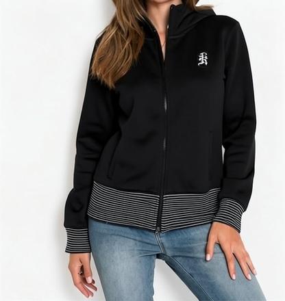 Zamatová mikina na zips., xl