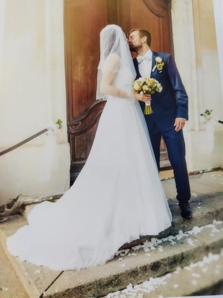 Svadobné šaty - predaj, 38