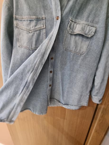 Riflova oversized bunda / košeľa m/l, m