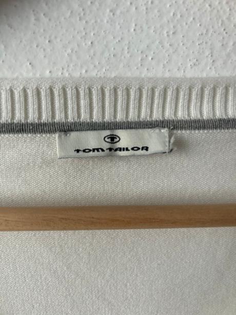 Tom tailor biely sveter, tom tailor,m