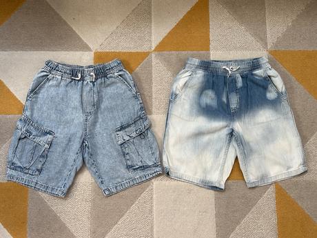 Šortky s vyblednutým vzhľadom, zara,140
