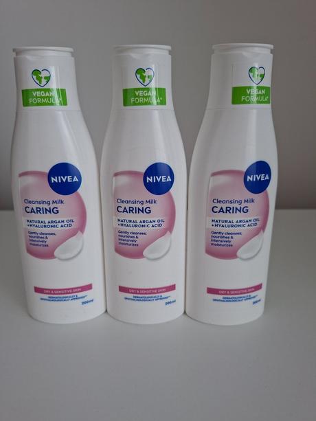 Čistiace pleťové mlieko nivea 3ks,