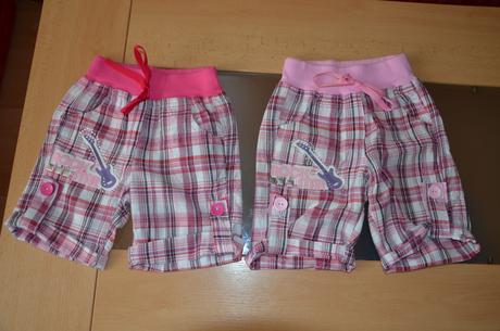 Kraťasy kárované - 2 ks, 104