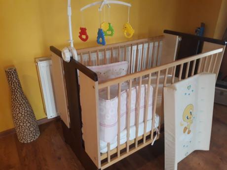 Detská postieľka s príslušenstvom, šírka (cm): 60,dĺžka (cm): 120