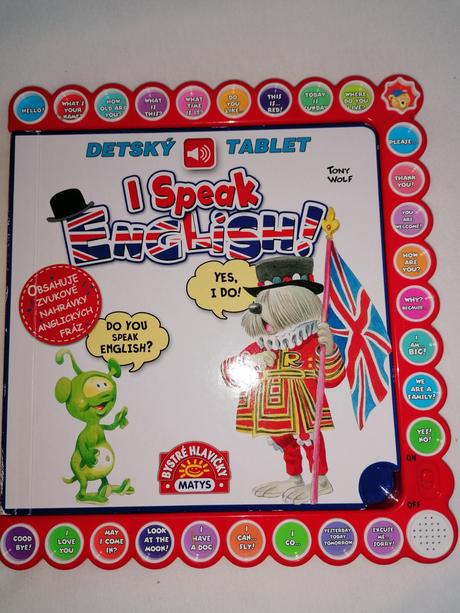 Kniha detský tablet i speak english, 