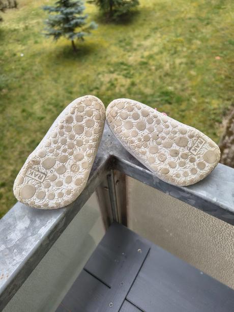 Kožené topánky pre prvé kroky zn.rak veľ.19, rak,19