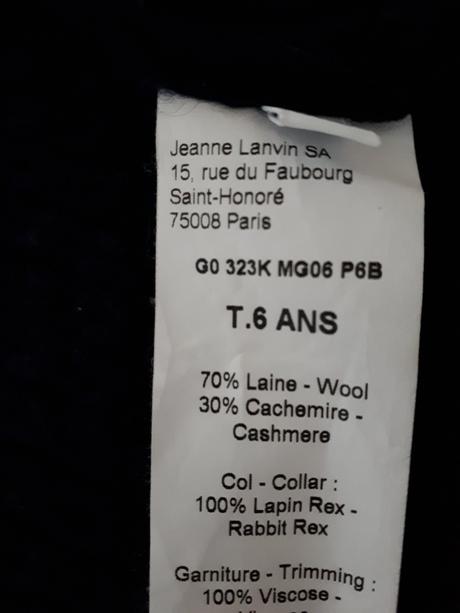 Vesta z upletu zn. lanvin, 116